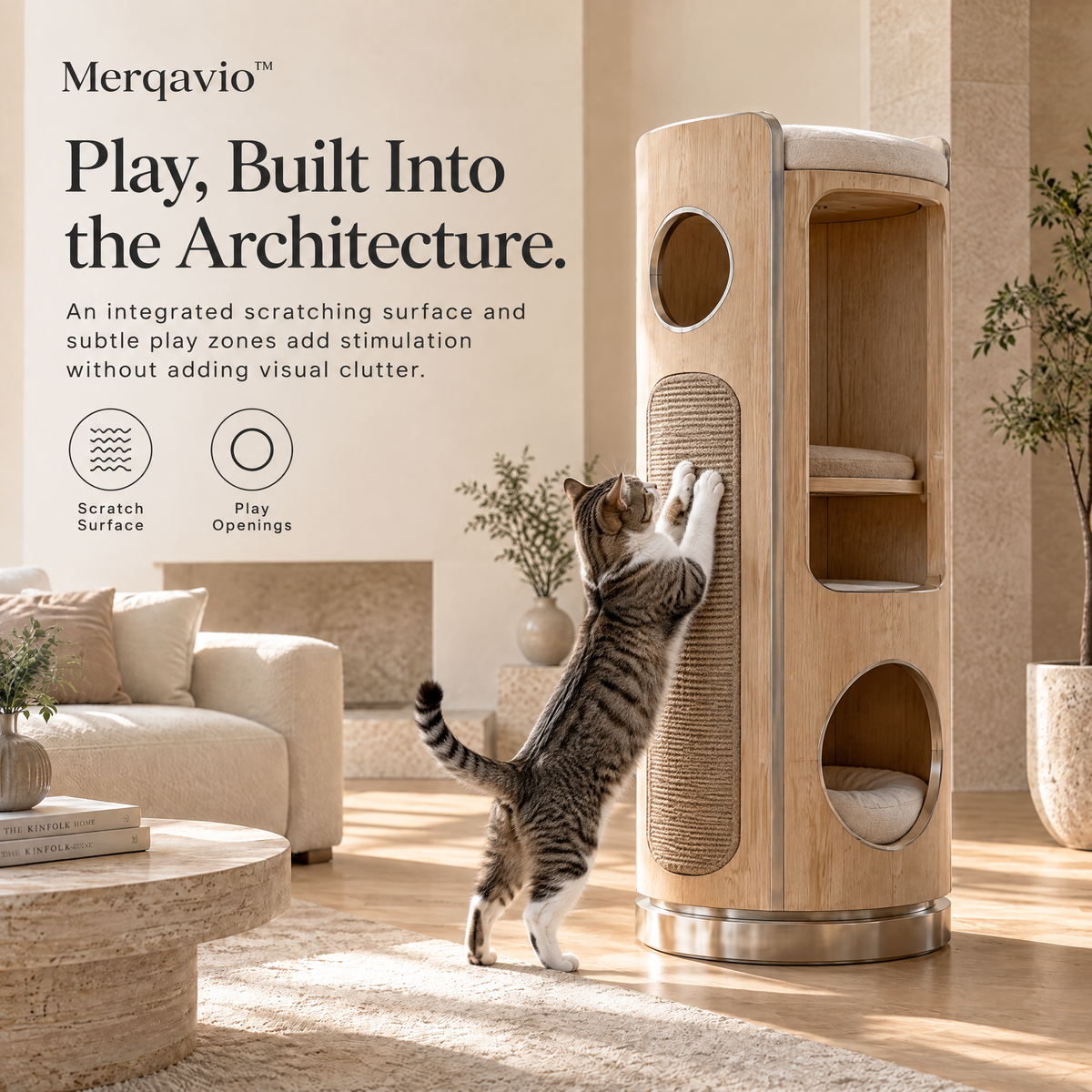 Merqavio™ Rotating Pet Habitat Tower