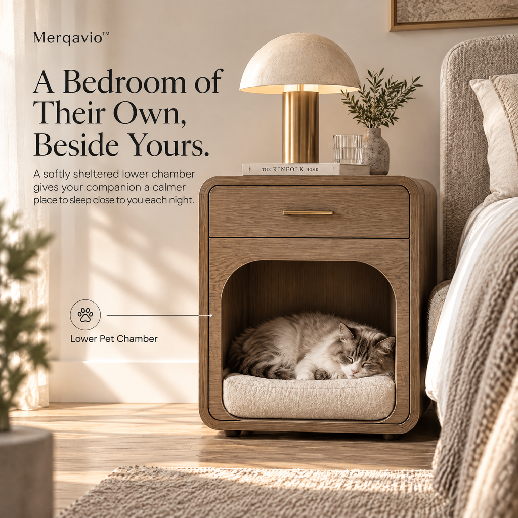 Merqavio™ Pet Bedside Companion Cabinet