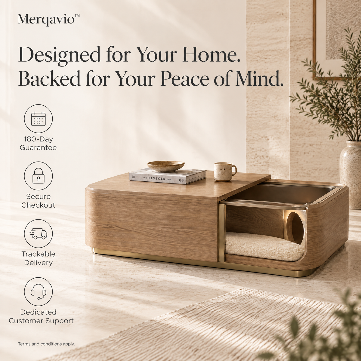 Merqavio™ Transforming Pet Coffee Table