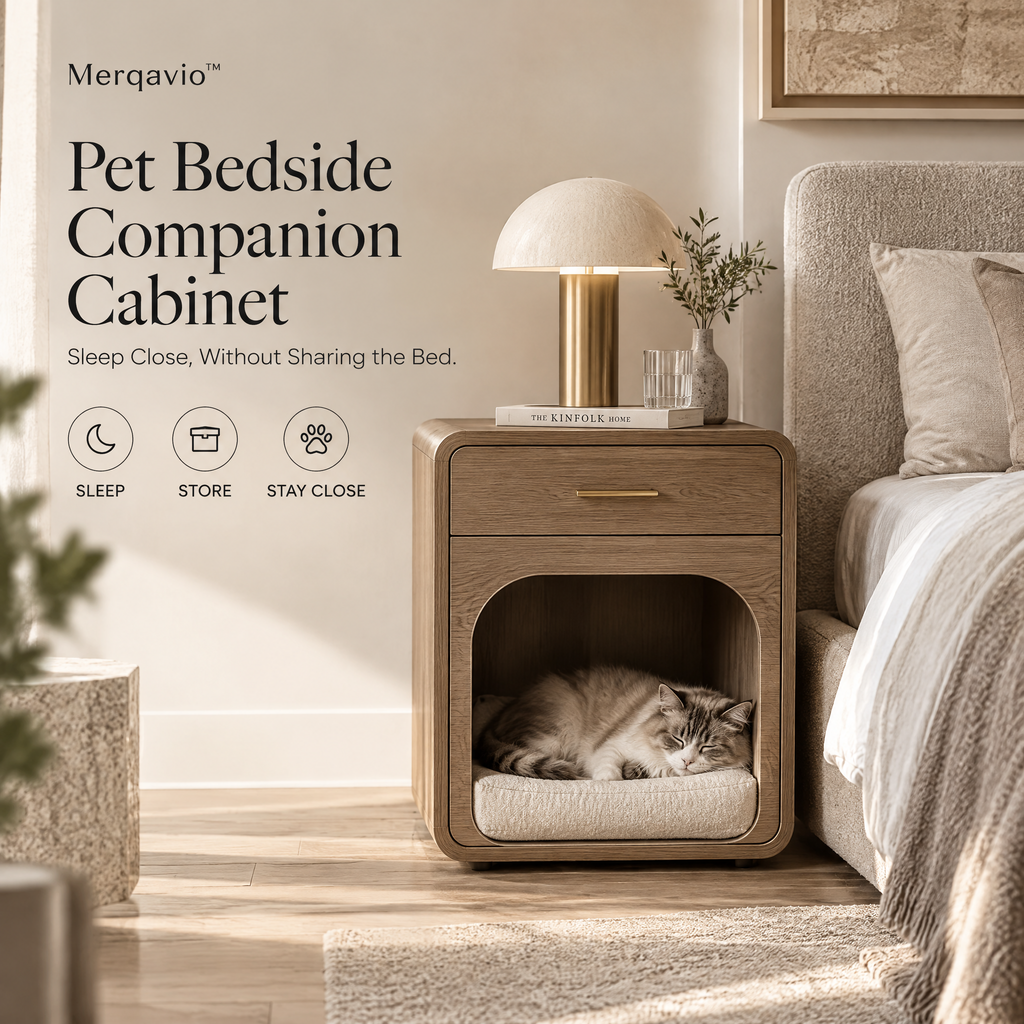 Merqavio™ Pet Bedside Companion Cabinet