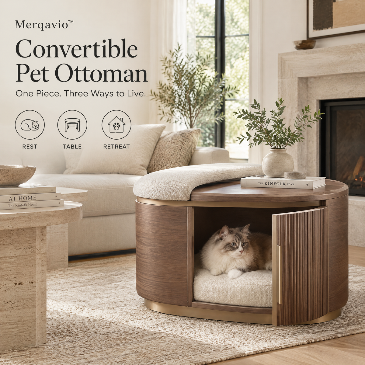 Merqavio™ Convertible Pet Ottoman