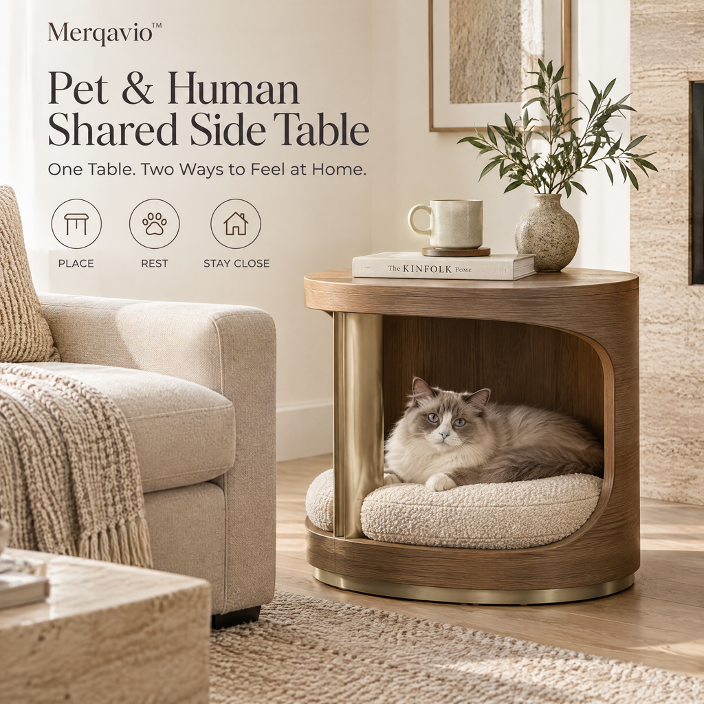 Merqavio™ Pet Human Shared Side Table