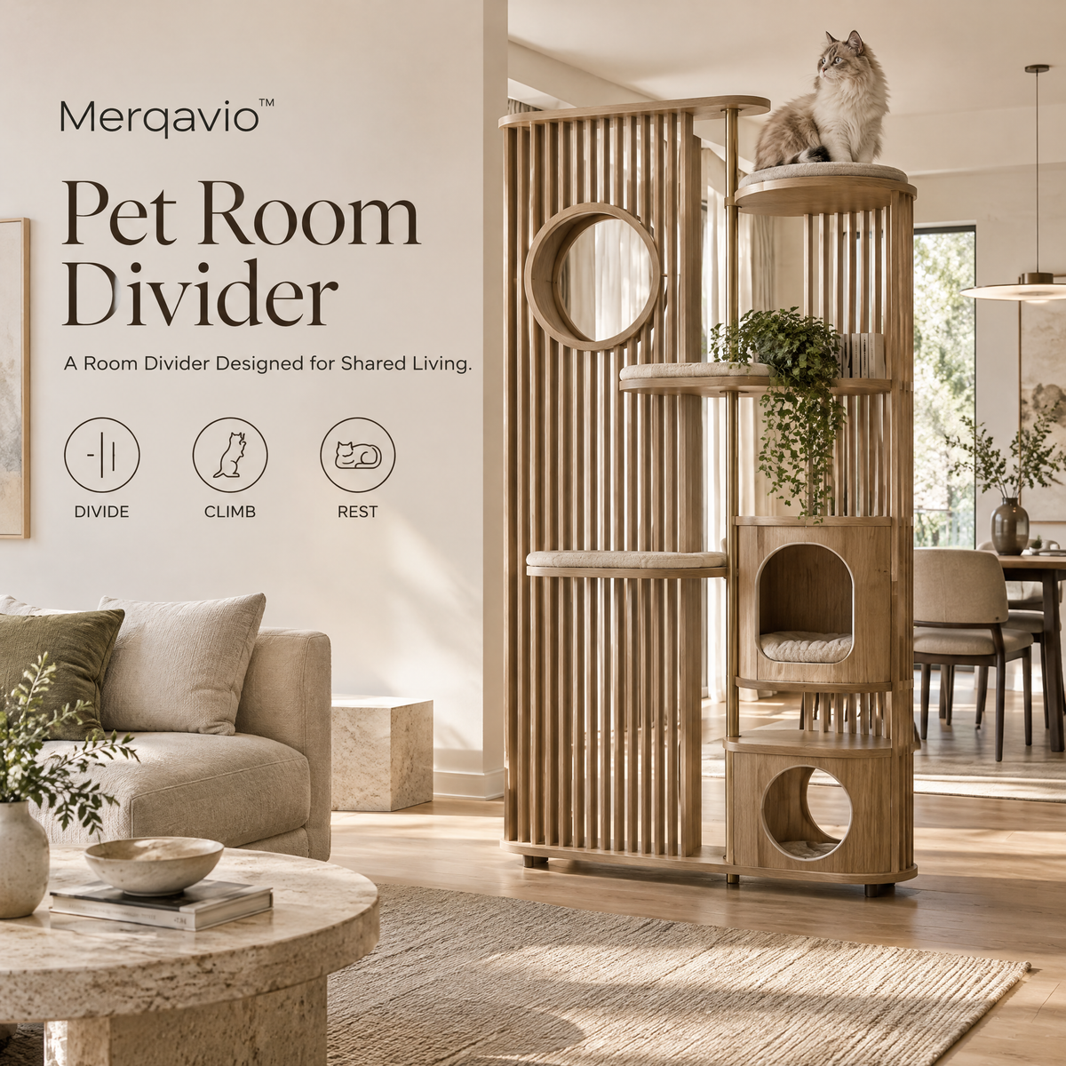 Merqavio™ Pet Room Divider