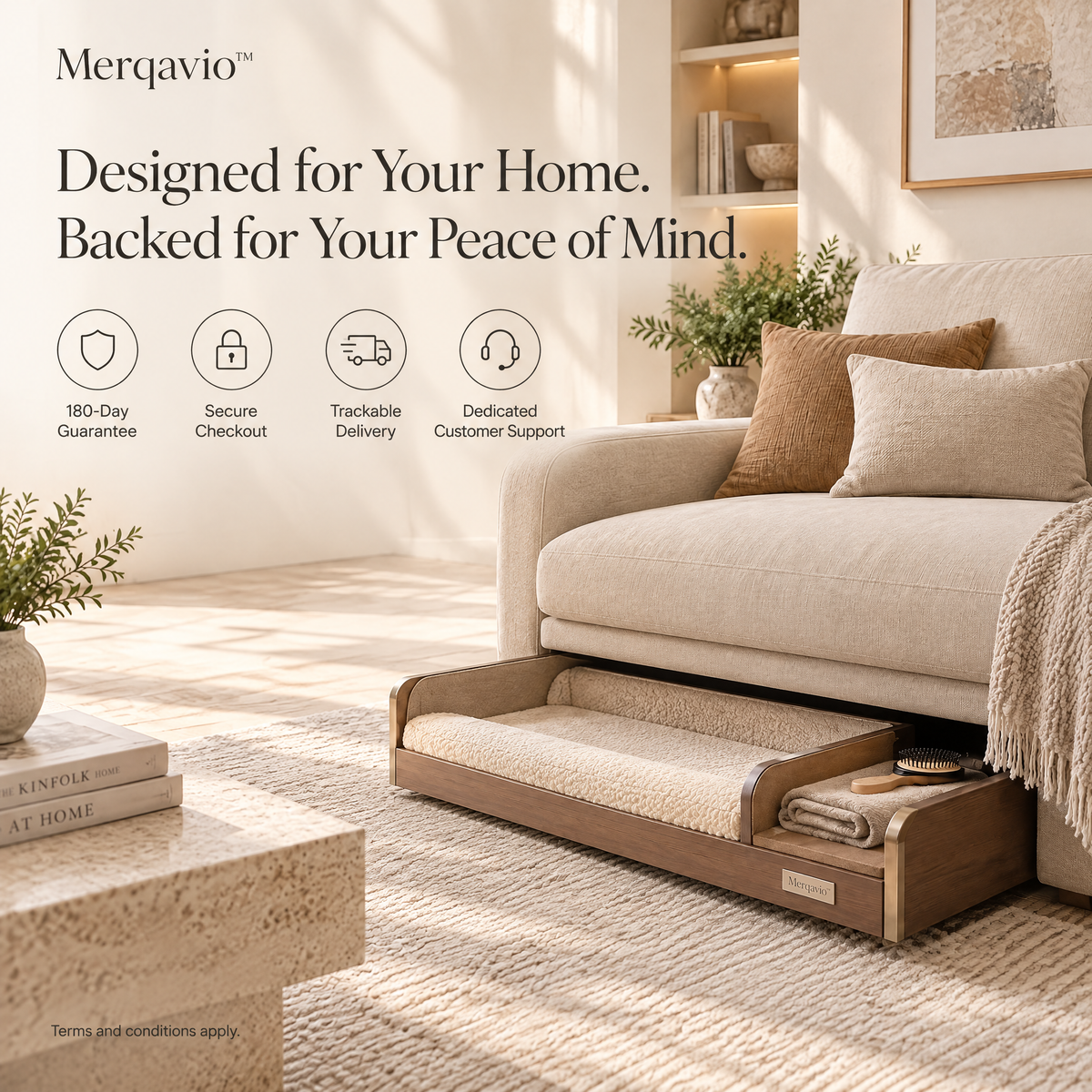 Merqavio™ Under-Sofa Pet Retreat