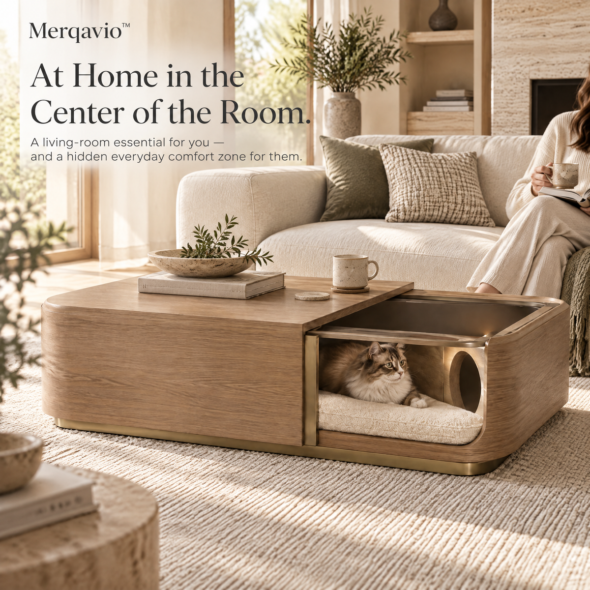 Merqavio™ Transforming Pet Coffee Table
