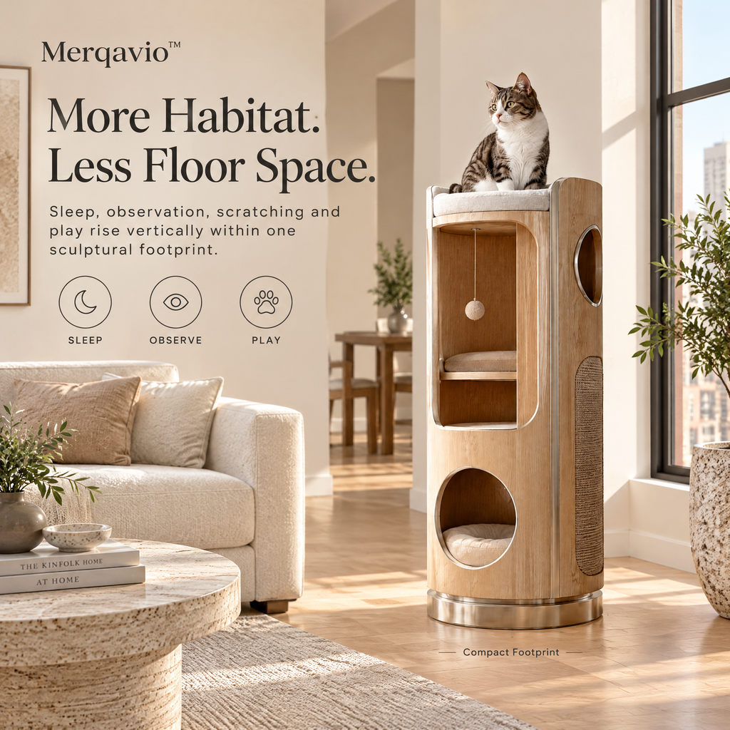 Merqavio™ Rotating Pet Habitat Tower