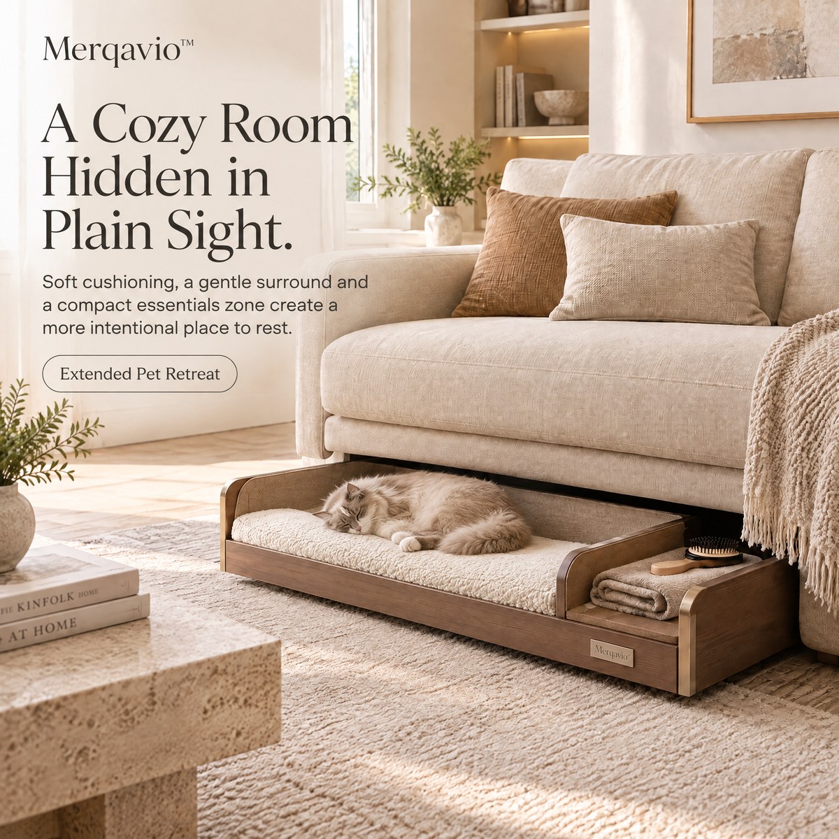 Merqavio™ Under-Sofa Pet Retreat