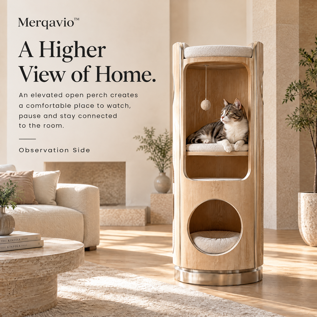 Merqavio™ Rotating Pet Habitat Tower