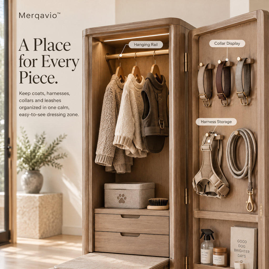 Merqavio™ Pet Wardrobe Dressing Station