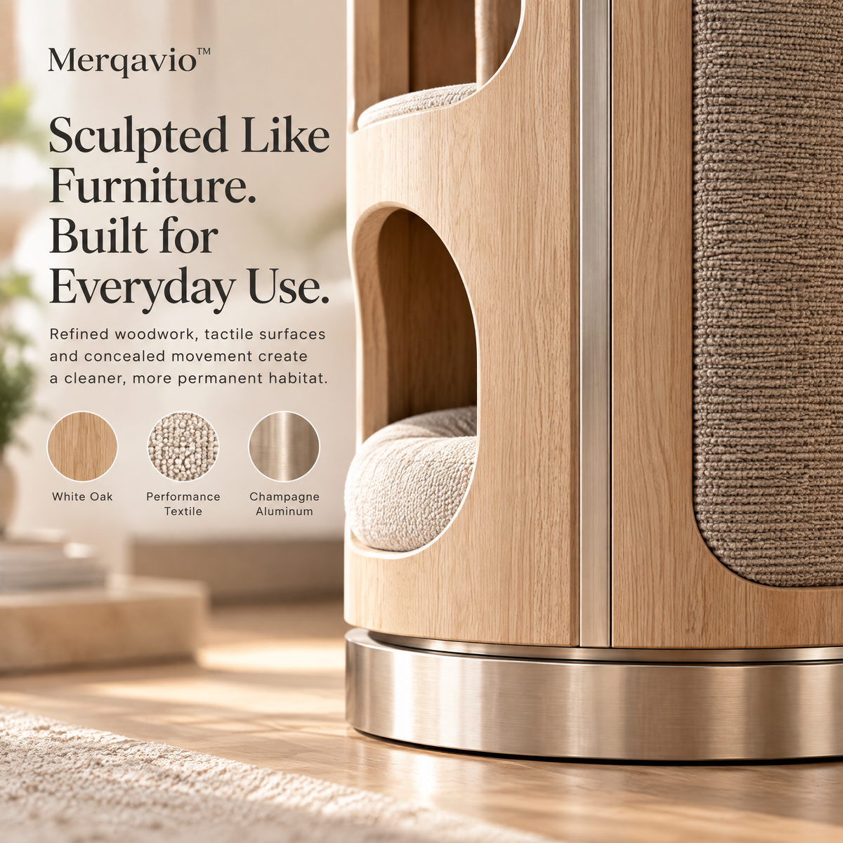 Merqavio™ Rotating Pet Habitat Tower