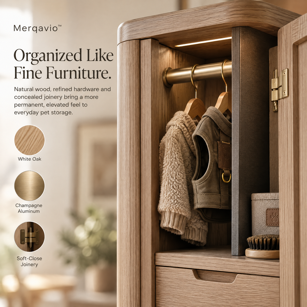 Merqavio™ Pet Wardrobe Dressing Station