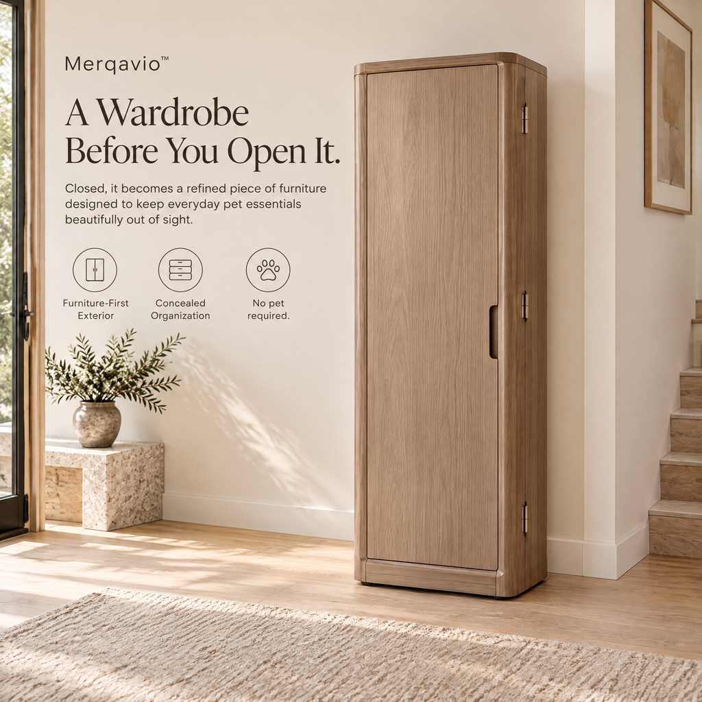 Merqavio™ Pet Wardrobe Dressing Station