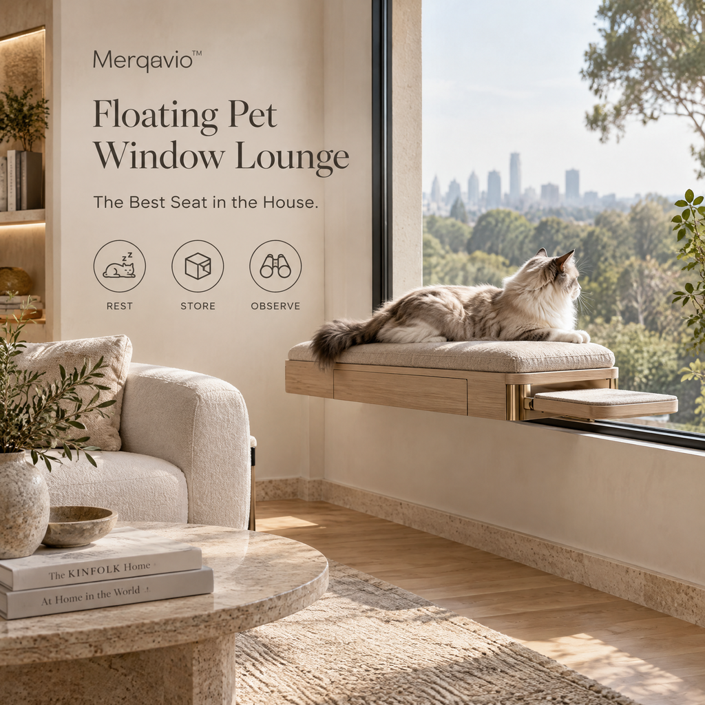 Merqavio™ Floating Pet Window Lounge