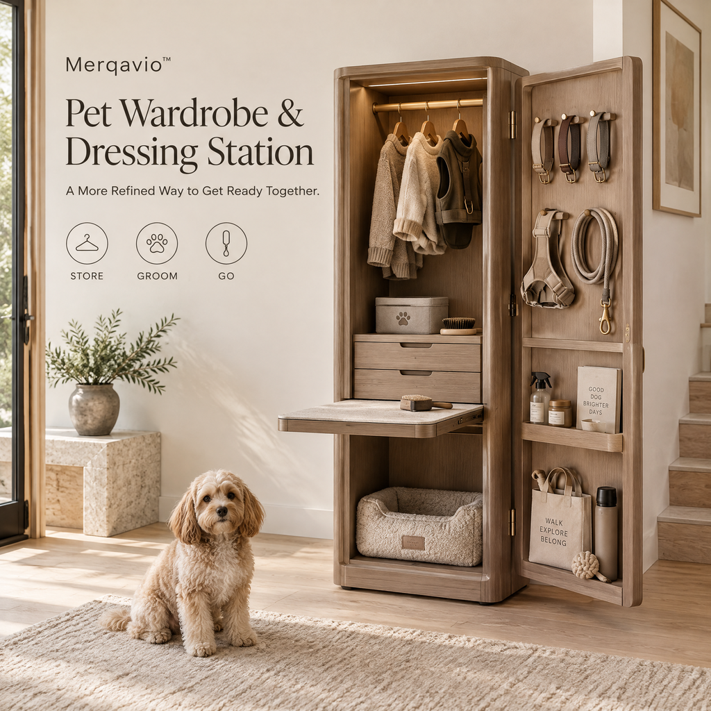 Merqavio™ Pet Wardrobe Dressing Station