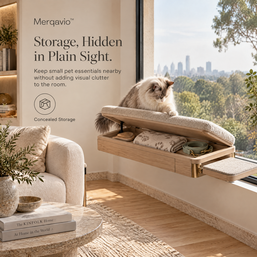 Merqavio™ Floating Pet Window Lounge