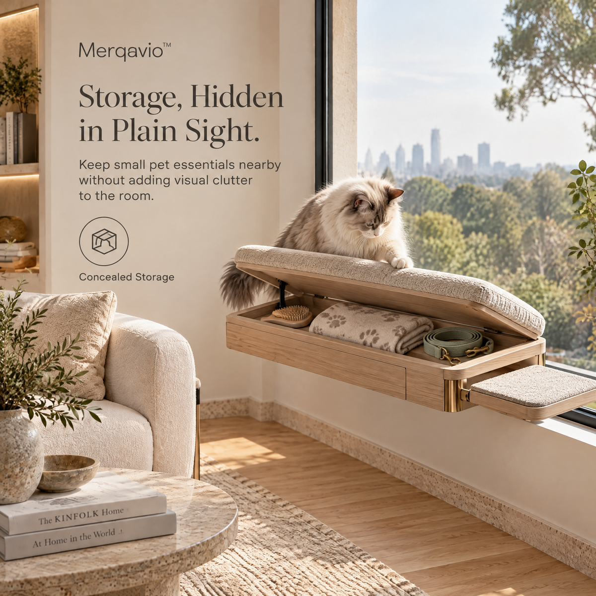 Merqavio™ Floating Pet Window Lounge