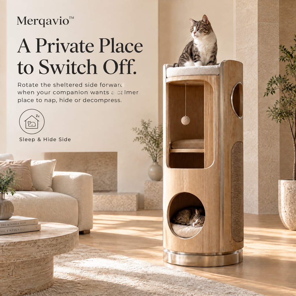 Merqavio™ Rotating Pet Habitat Tower